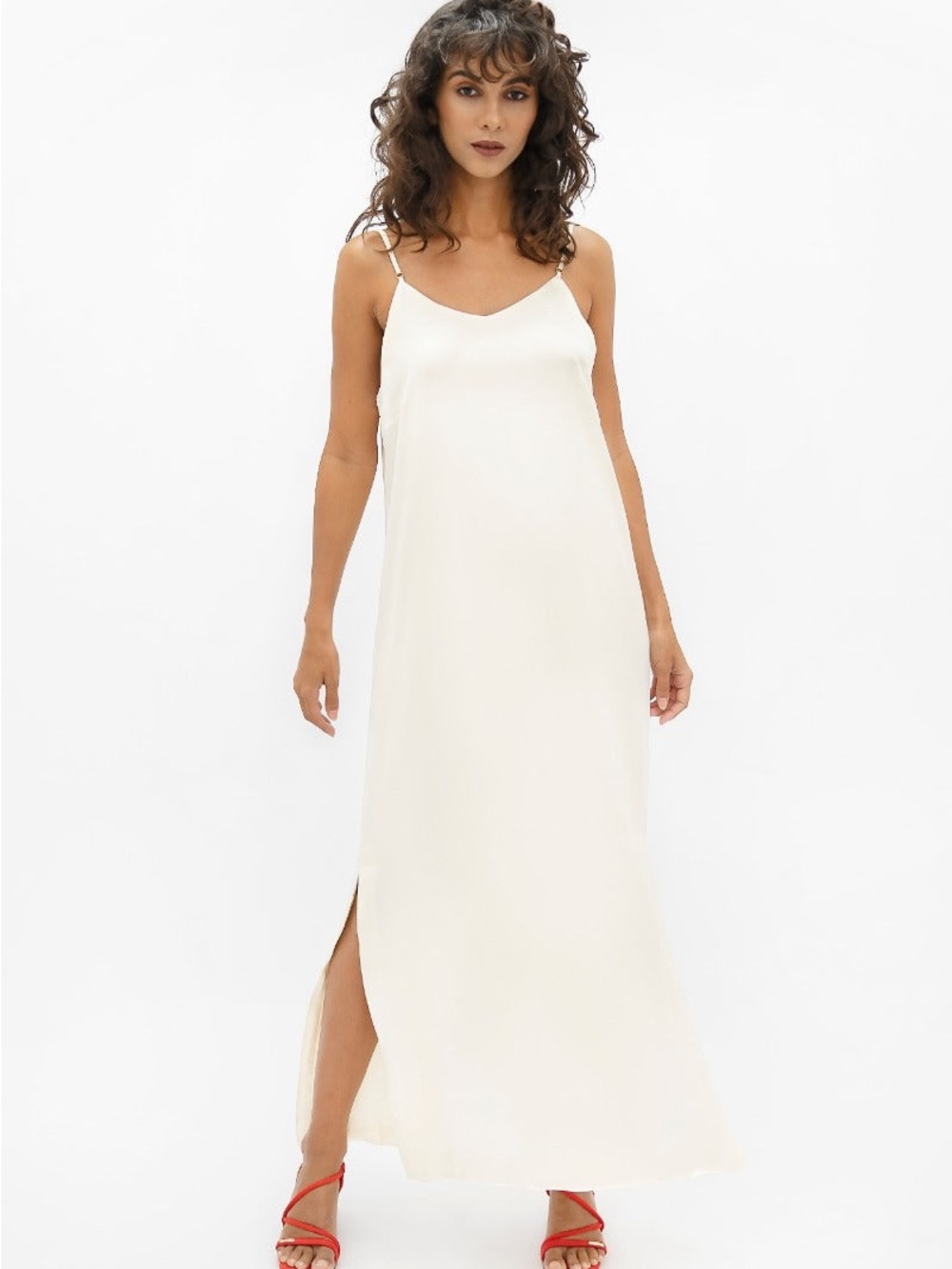 1 People Silk Calabar - Slip Dress - Pearl
